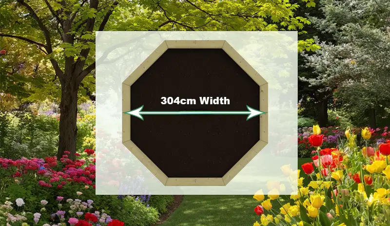 10ft Octagonal raised garden bed