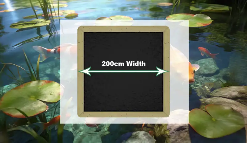 200cm Wide Wooden Ponds