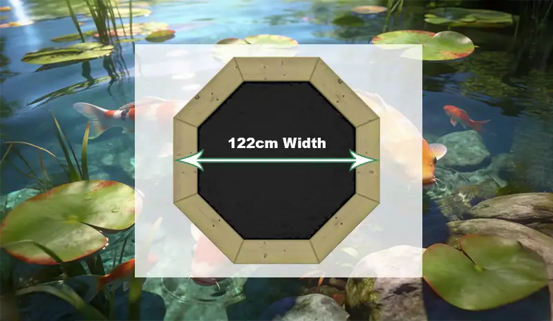 4ft Wide Wooden Ponds