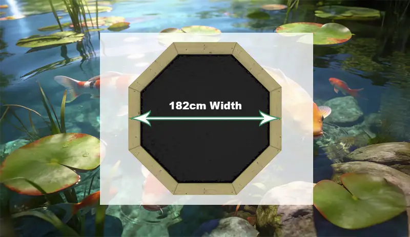 6ft Wide Wooden Ponds