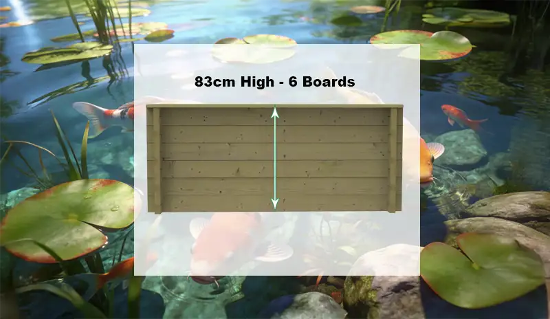 83cm High (6 Boards) Wooden Pond
