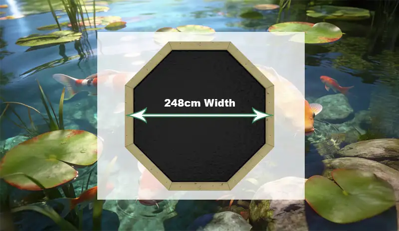 8ft Wide Wooden Ponds