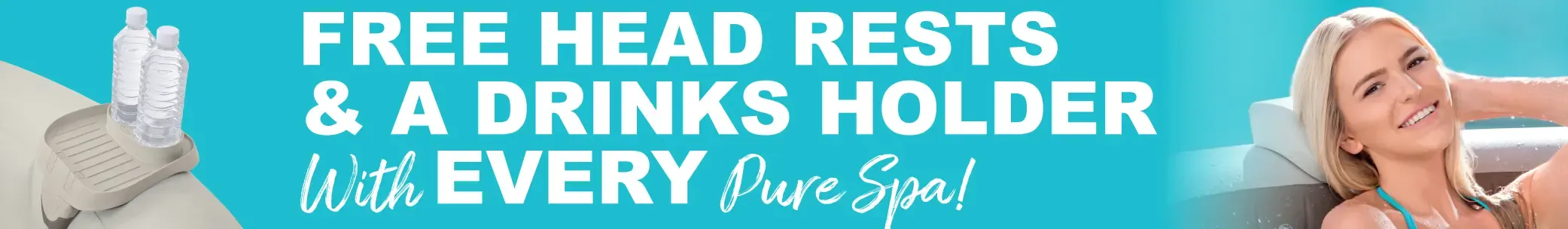 Get a free Cupholder and Headrests with a Purespa