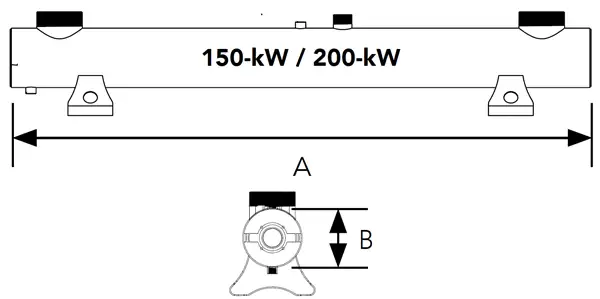 Elecro 150w Spectrum UV Steriliser Dimensions
