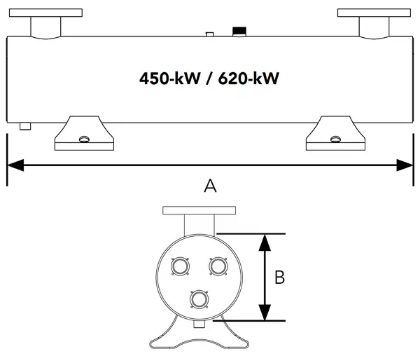 Elecro 450w Spectrum UV Steriliser Dimensions