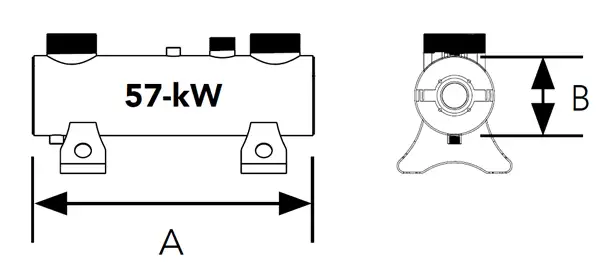 Elecro 57w Spectrum UV Steriliser Dimensions
