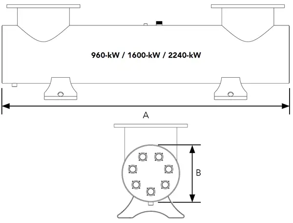 Elecro 960w Spectrum UV Steriliser Dimensions