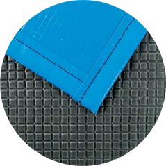 Closeup of Blue Super Cover Heat Retention Material