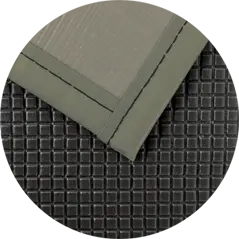 Closeup of Grey Super Cover Heat Retention Material