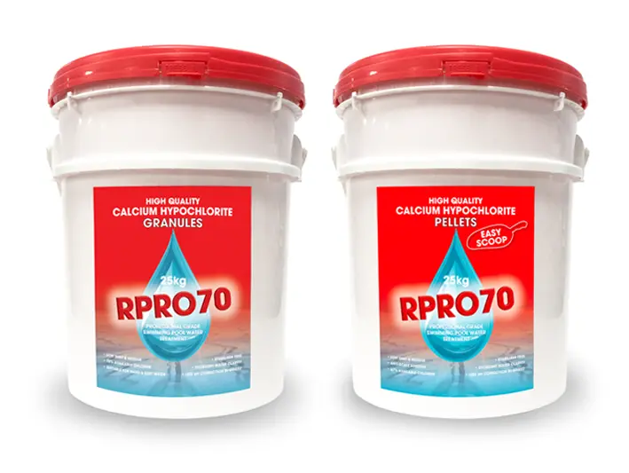 range of Plastica RPRO70 Pool Chemicals