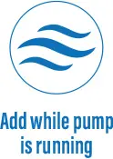 add while running pump