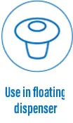use in floating dispenser