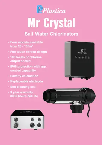 Download the Mr Crystal Salt Water Chlorinator Sales Leaflet