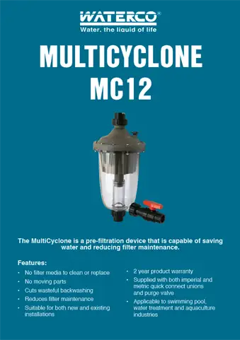 Download the Waterco Multicyclone MC12 Sales Leaflet